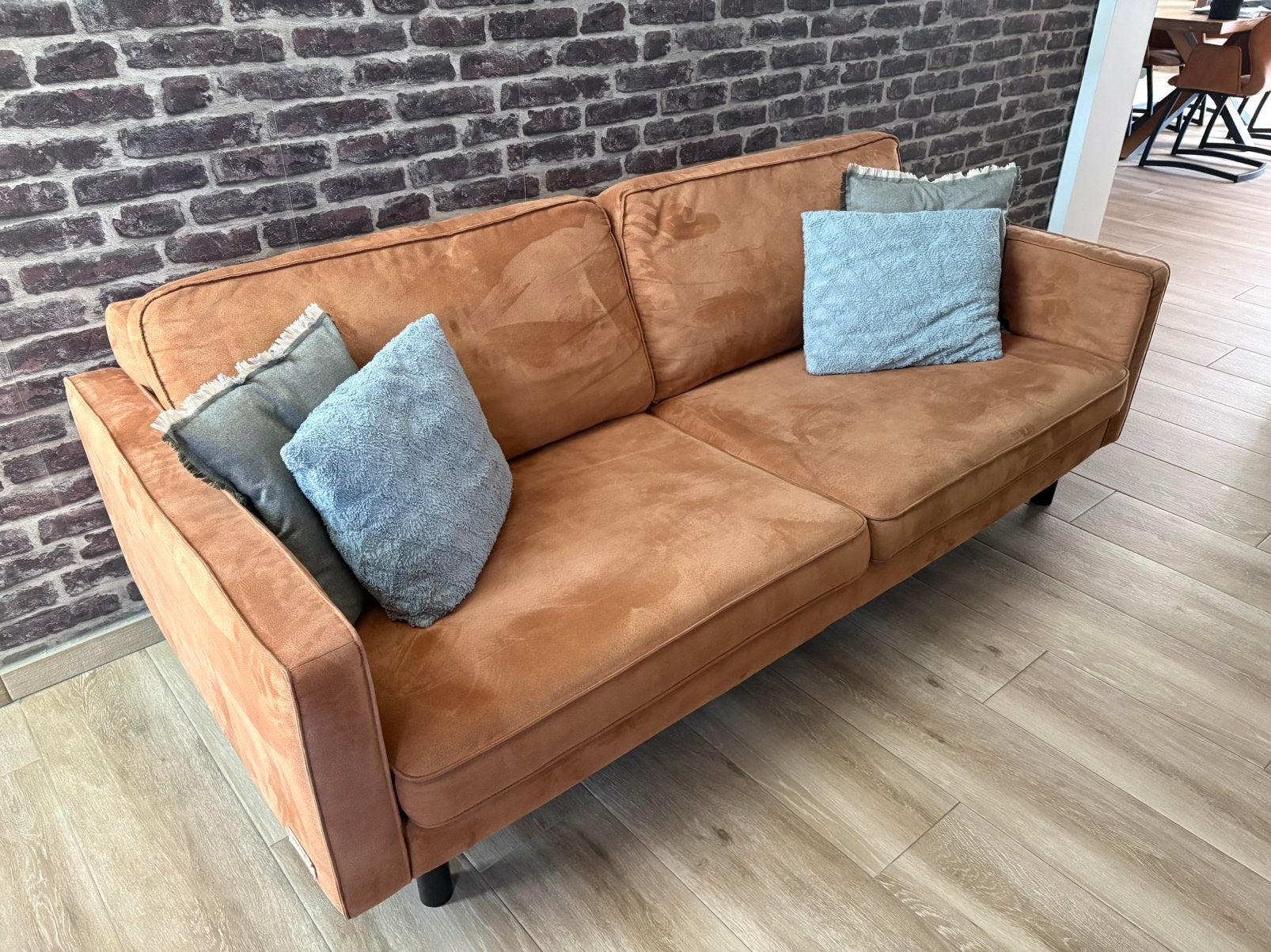 Fauteuil canapé couleur Cognac, Enlèvement, Comme neuf