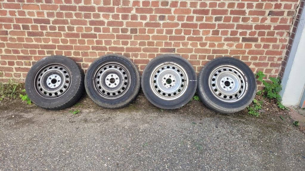 Stalen velgen met 195/65 R16 C banden, Auto-onderdelen, Ophalen