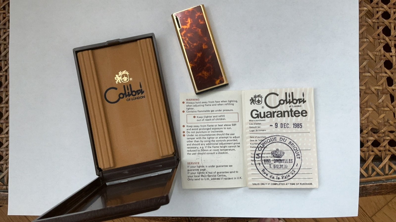 Ancien briquet Colibri, Enlèvement ou Envoi, Utilisé, Briquet