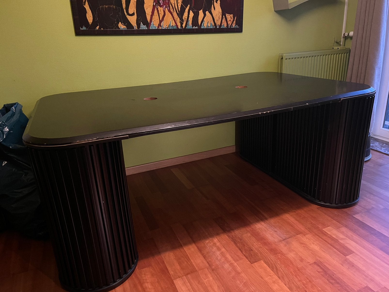 Bureau Pastoe zwarte kleur model Amsterdammer, Huis en Inrichting, Ophalen, Zwart, Gebruikt, 120 cm