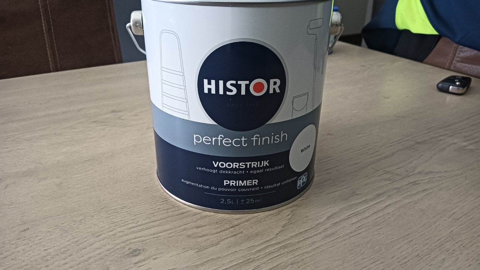 histor perfect finish muurverf primer wit, Doe-het-zelf en Bouw, Ophalen, Wit, Nieuw, Verf
