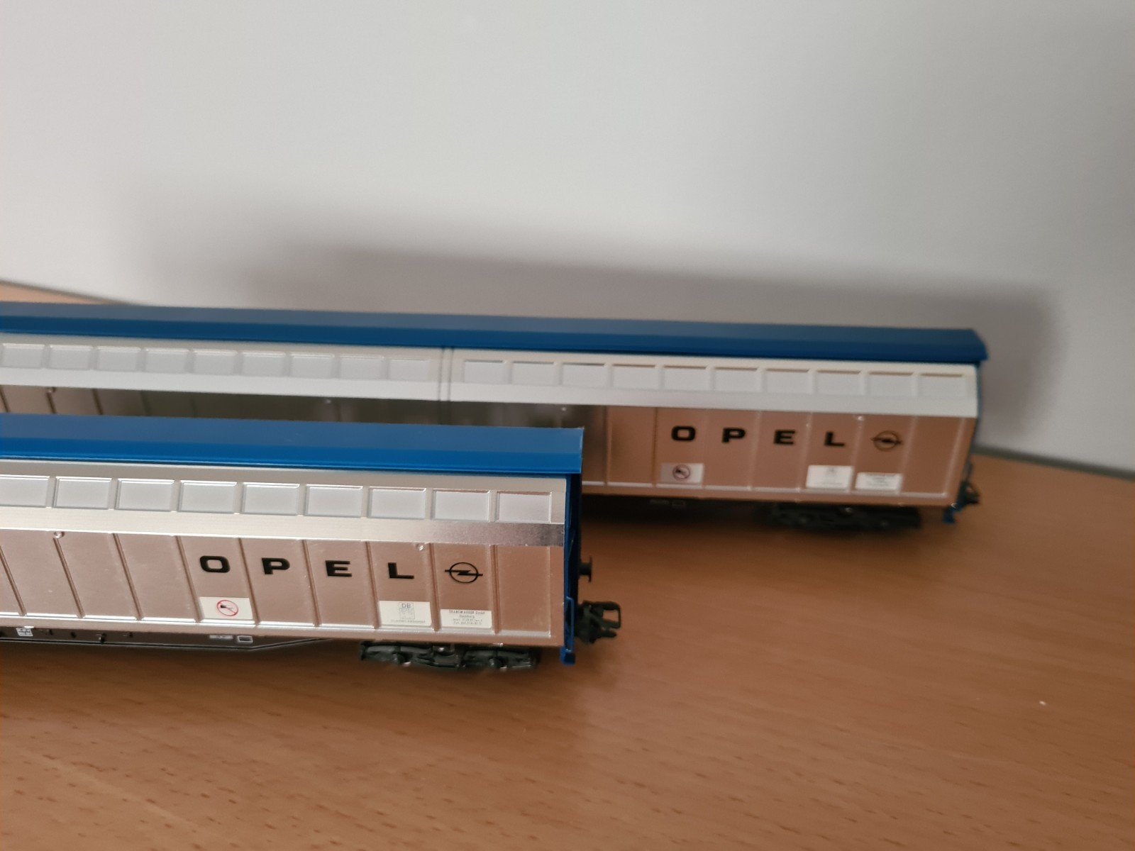 Märklin 48039 schuifwandwagen Opel 2 stuks zonder karton, Wisselstroom, Wagon, Ophalen of Verzenden, Zo goed als nieuw