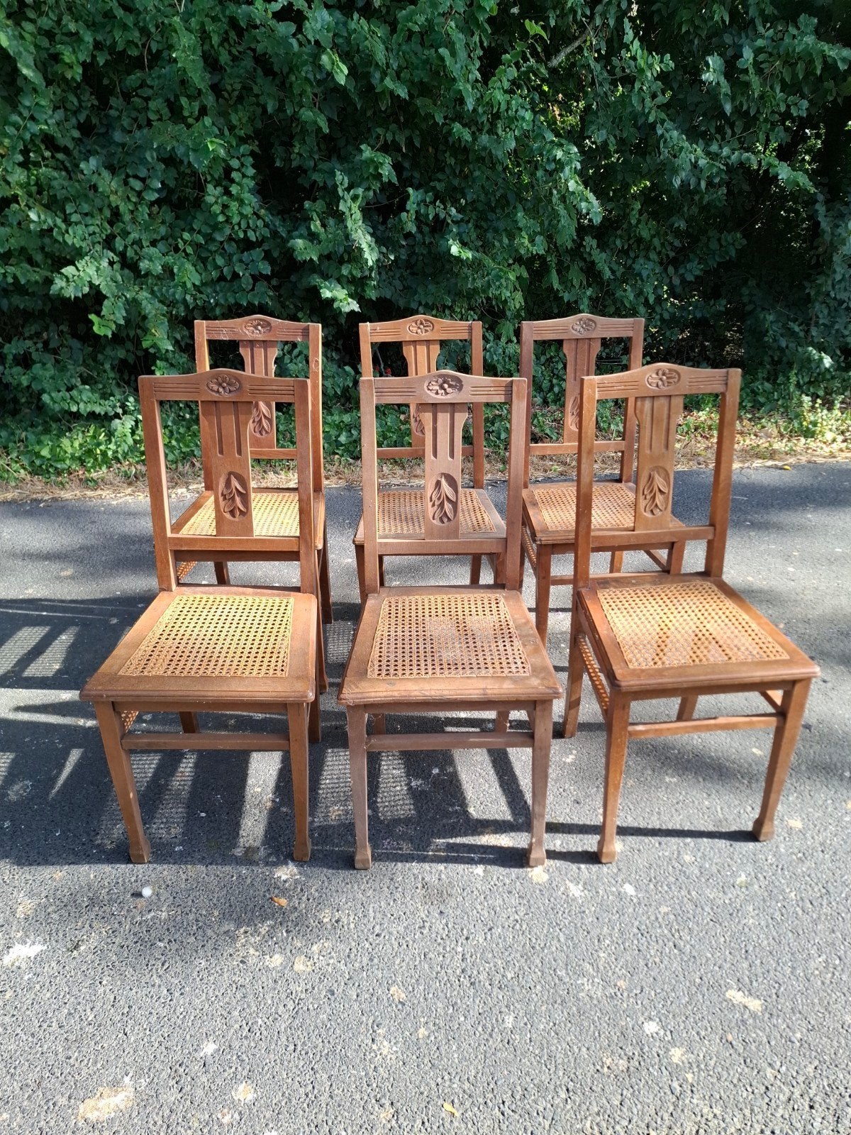 6 art deco stoelen, Enlèvement