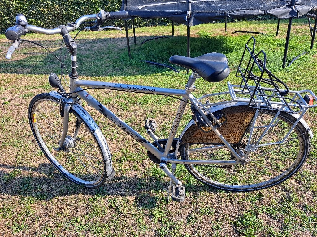 Herenfiets, Fietsen en Brommers, Gebruikt, Velgrem, Versnellingen, 57 tot 61 cm