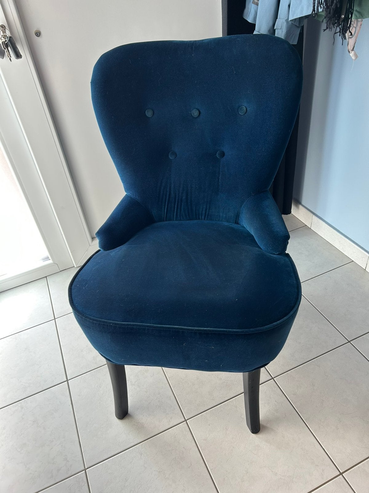 Fauteuil ikea bleu roi, Maison & Meubles, Enlèvement, Comme neuf