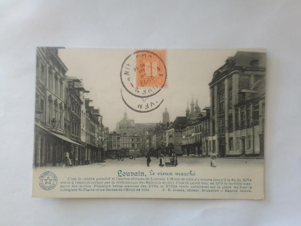 LEUVEN 1914 LOUVAIN LE VIEUX MARCHE, Verzamelen, Verzenden, Voor 1920, Gelopen, Vlaams-Brabant