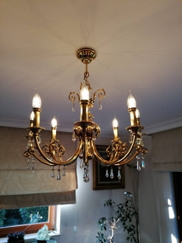 Lustre classique avec pampilles, Antiquités & Art, Enlèvement