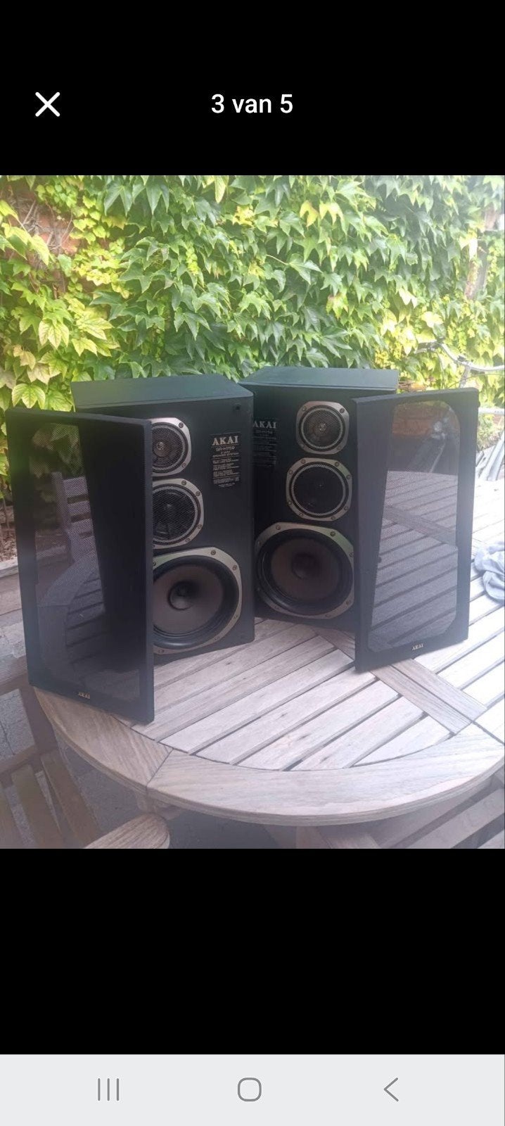 Haut-parleurs Akai, TV, Hi-fi & Vidéo, Enlèvement