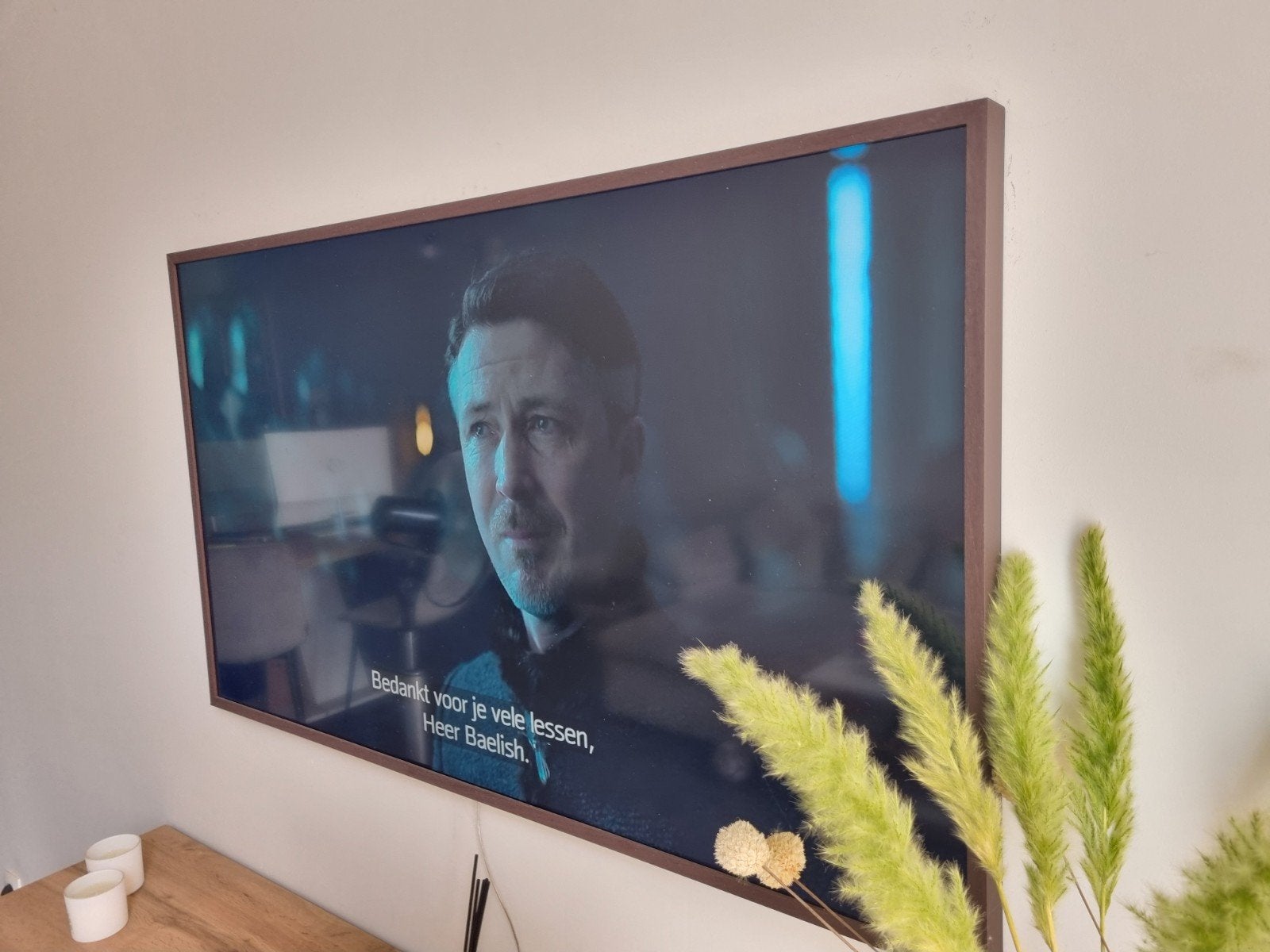 Samsung the frame 55inch incl houten frame, Audio, Tv en Foto, Televisies, Ophalen, Samsung