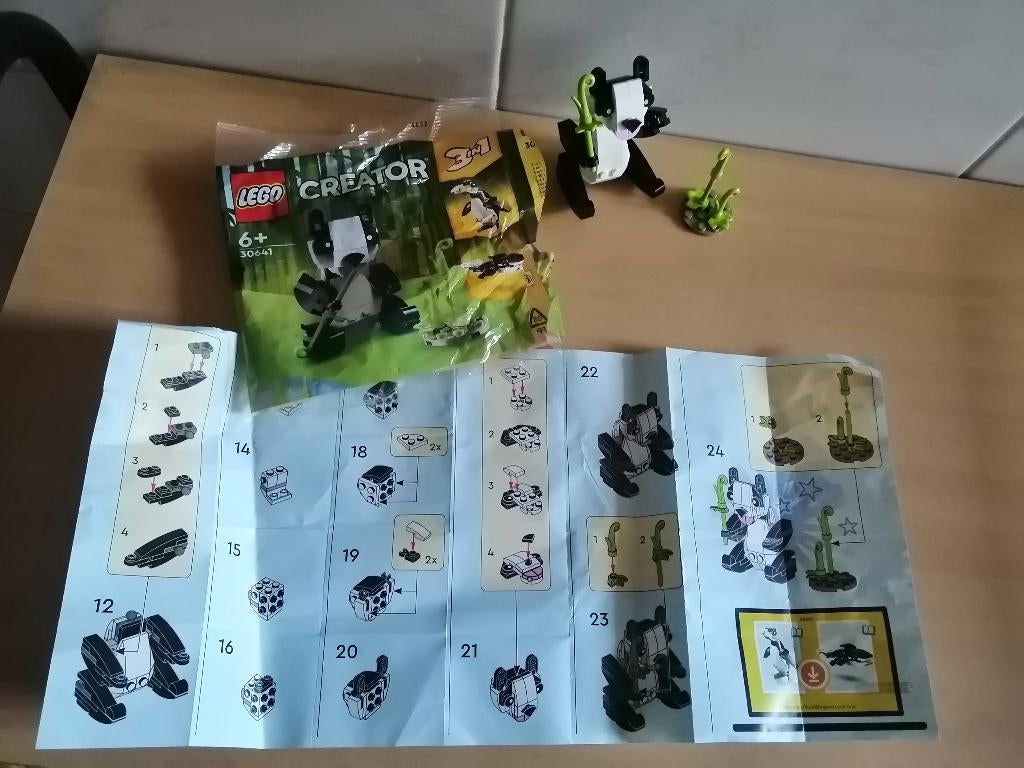 LEGO Creator 3-en-1 Panda (référence 30641), Kinderen en Baby's, Speelgoed | Duplo en Lego, Zo goed als nieuw, Lego, Compleet