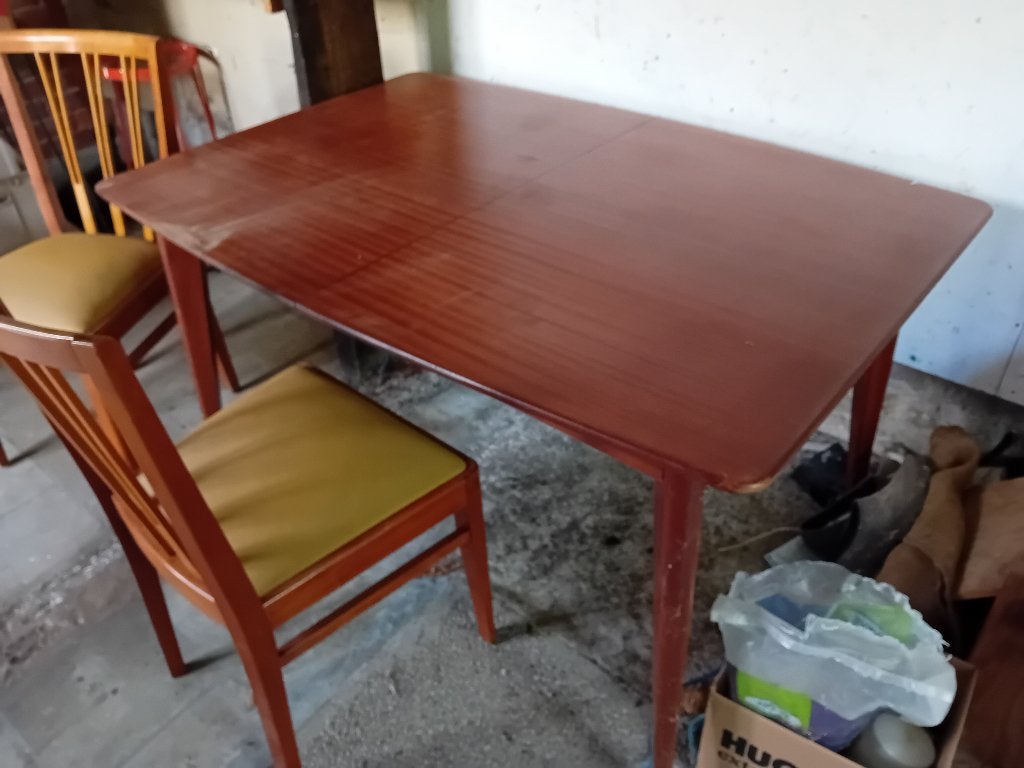 Retro tafel, Huis en Inrichting, Ophalen, Gebruikt, Vier personen, Retro