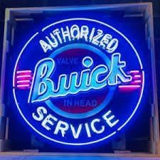 Buick service XL USA decoratie neons garage showroom en meer, Verzamelen, Ophalen of Verzenden, Nieuw, Lichtbak of (neon) lamp