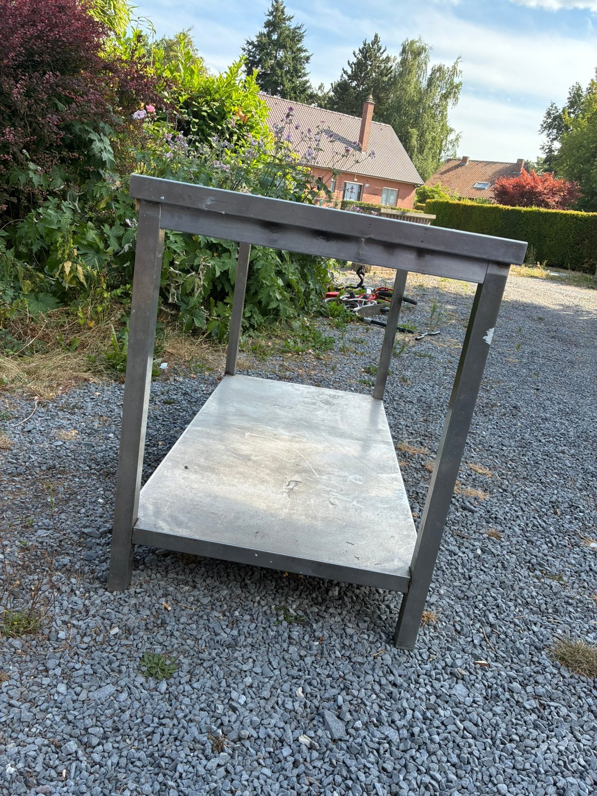 Professionele roestvrijstalen tafel, Ophalen, Gebruikt, Inox Meubilair