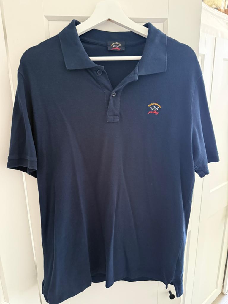 Paul & Shark Polo L, Ophalen, Gedragen, Maat 52/54 (L), Blauw