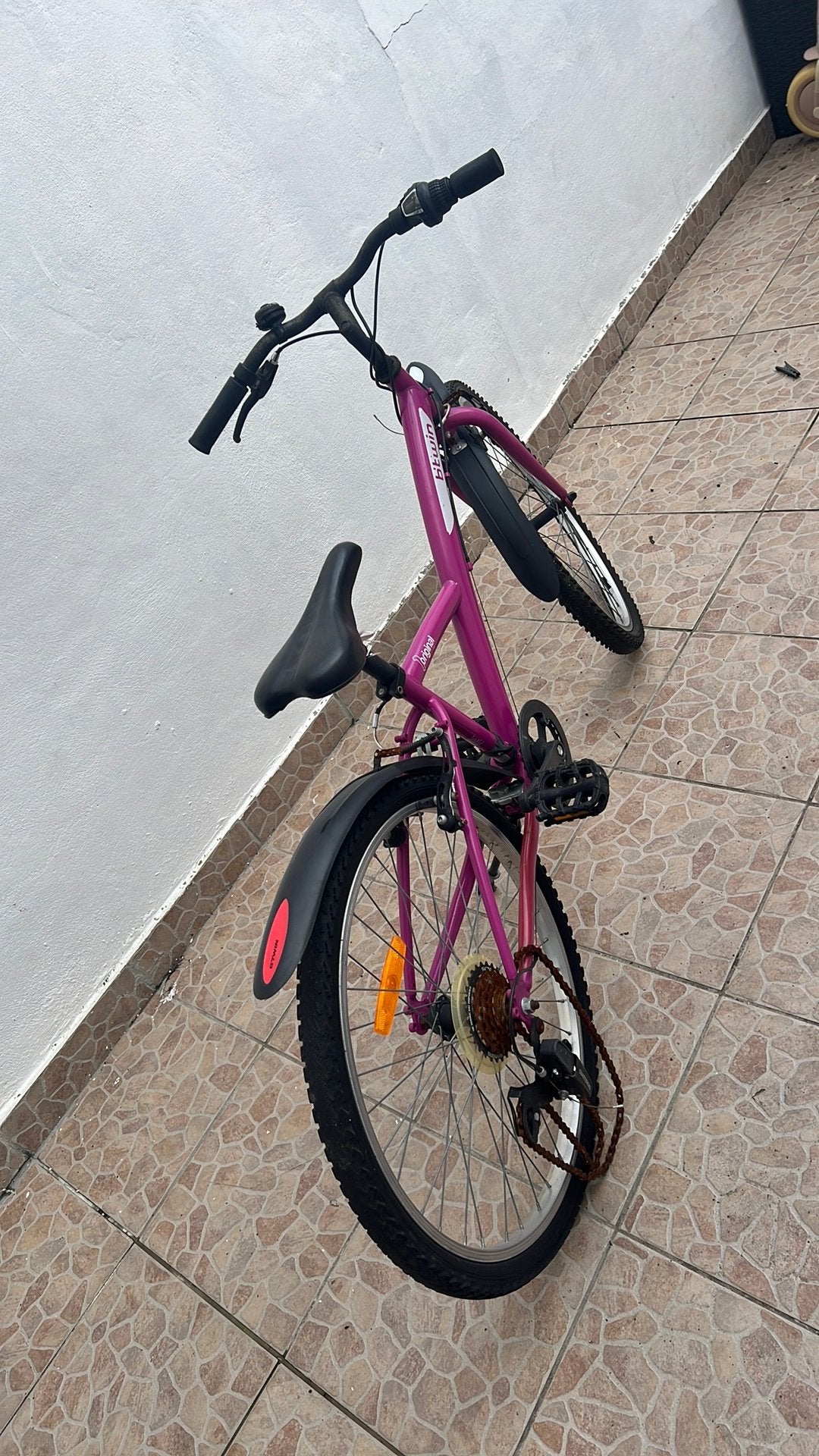 Kinderfiets b’twin, Ophalen, Gebruikt, Schijfrem, Handrem