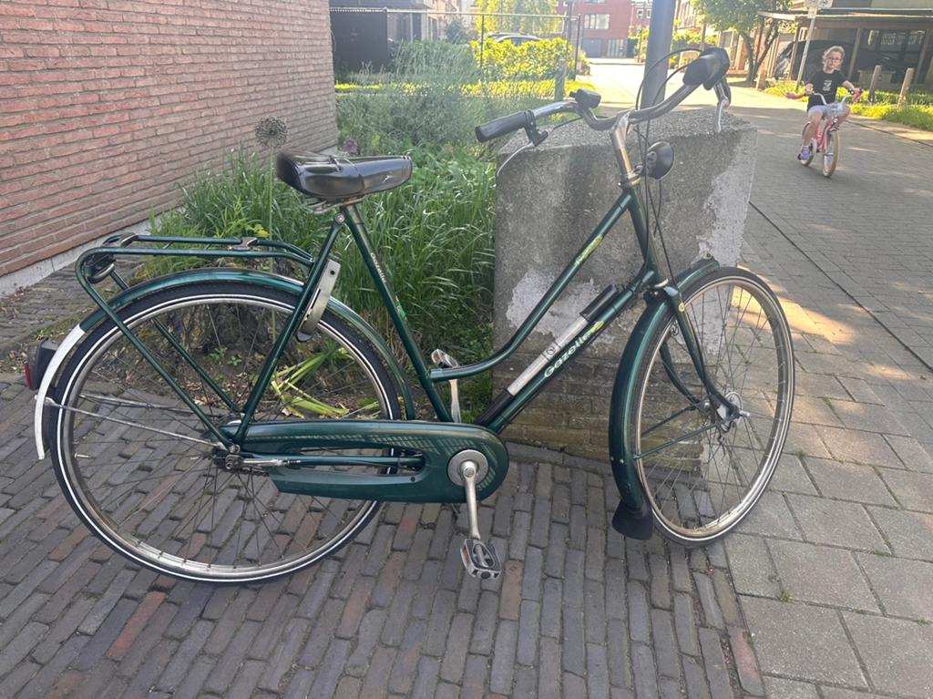 Vintage Gazelle damesfiets – donkergroen – 3 versnellingen –, Fietsen en Brommers, Fietsen | Dames | Omafietsen, Ophalen, Velgrem