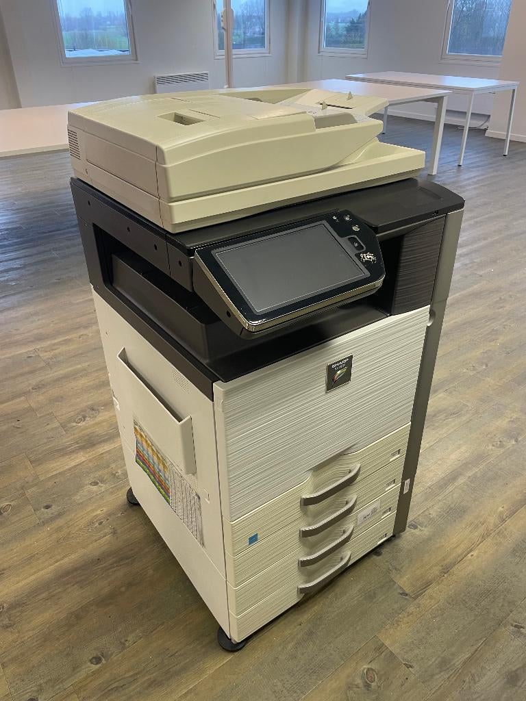 Printer SHARP MX4112N op wielen, incl inktpatronen, Wi-Fi intégré, Copier, All-in-one, SHARP