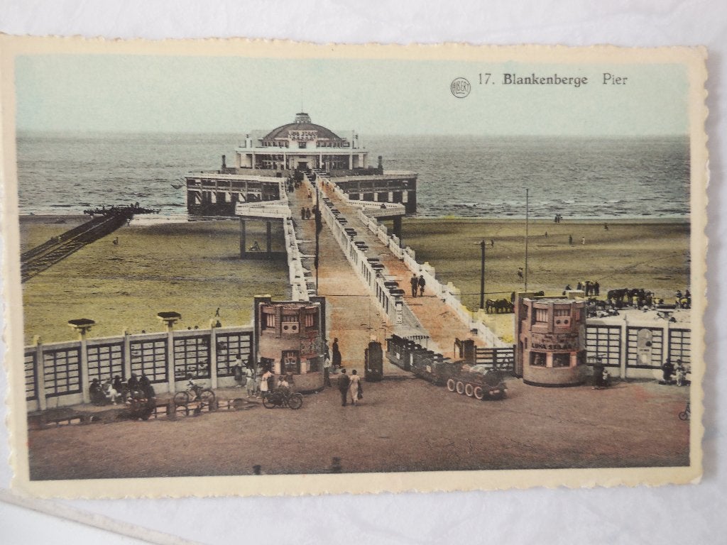 postkaart Blankenberge De Pier, Ophalen of Verzenden, 1940 tot 1960, Gelopen, West-Vlaanderen