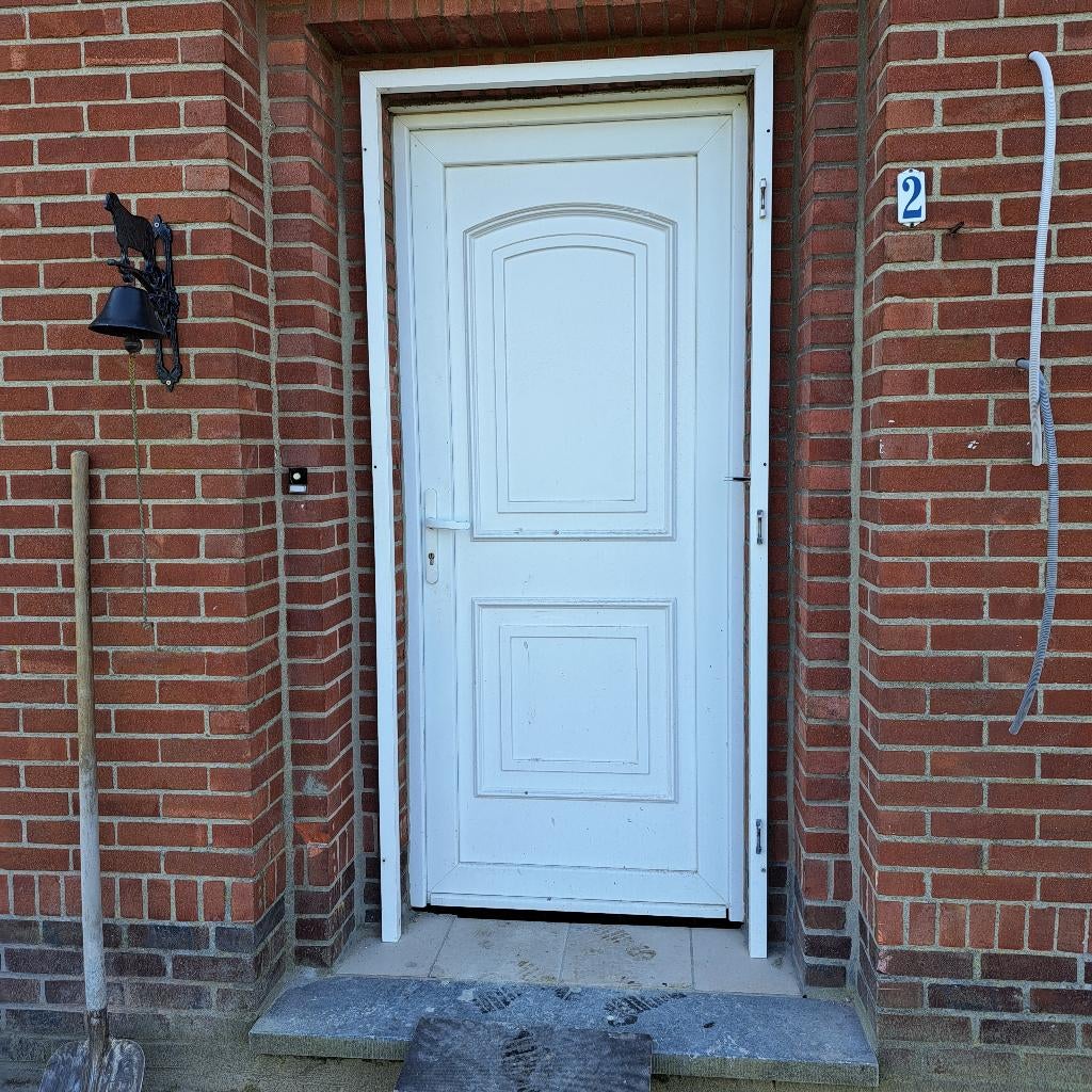 pvc voordeur, Ophalen, Kunststof, Gebruikt, 80 tot 100 cm