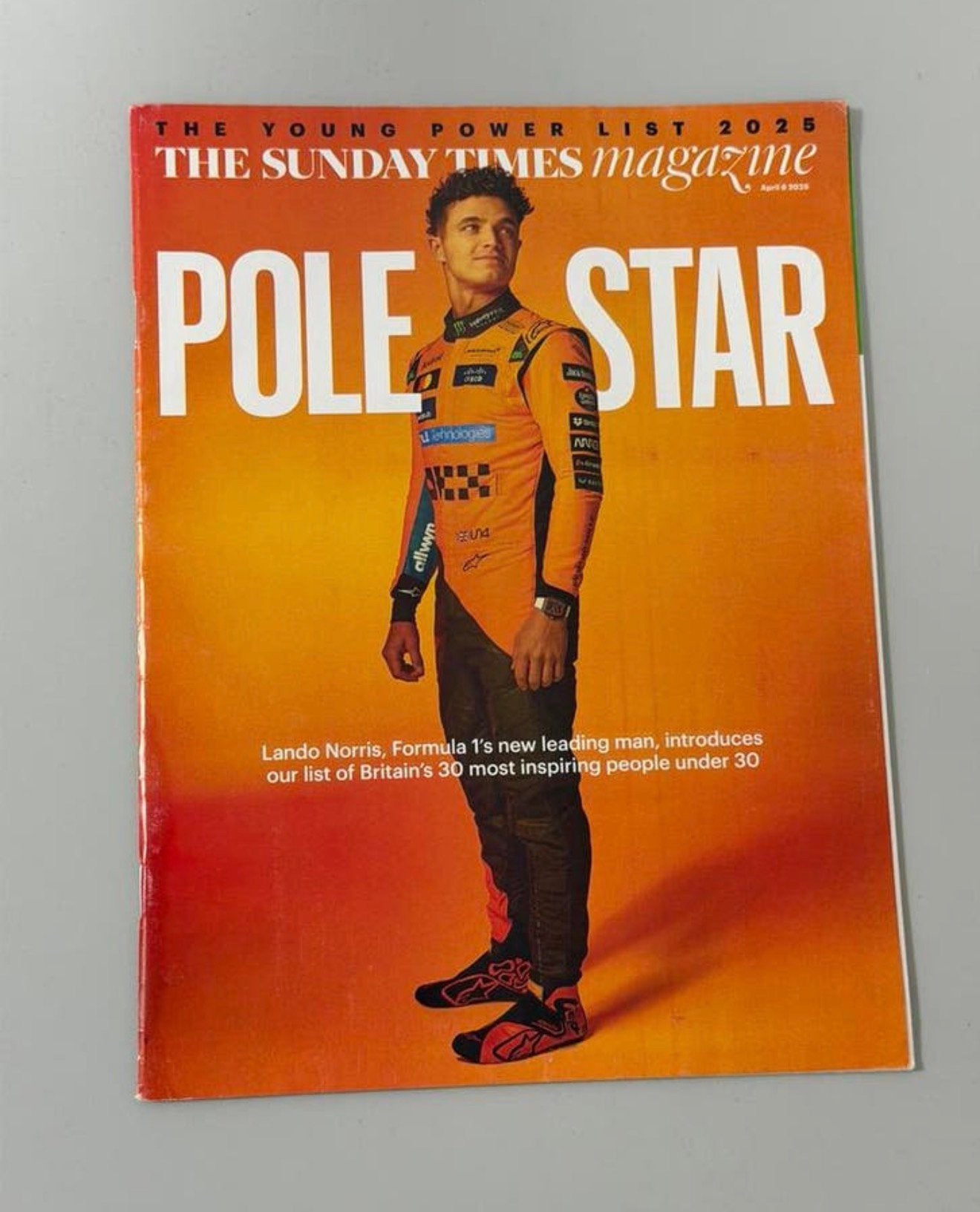 The Sunday Times Magazine tijdschrift - 2025 Lando Norris, Verzamelen, Ophalen of Verzenden, Tijdschrift