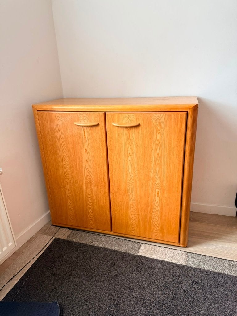 Commode / meuble de rangement en bois – 2 portes, Enlèvement ou Envoi, Utilisé