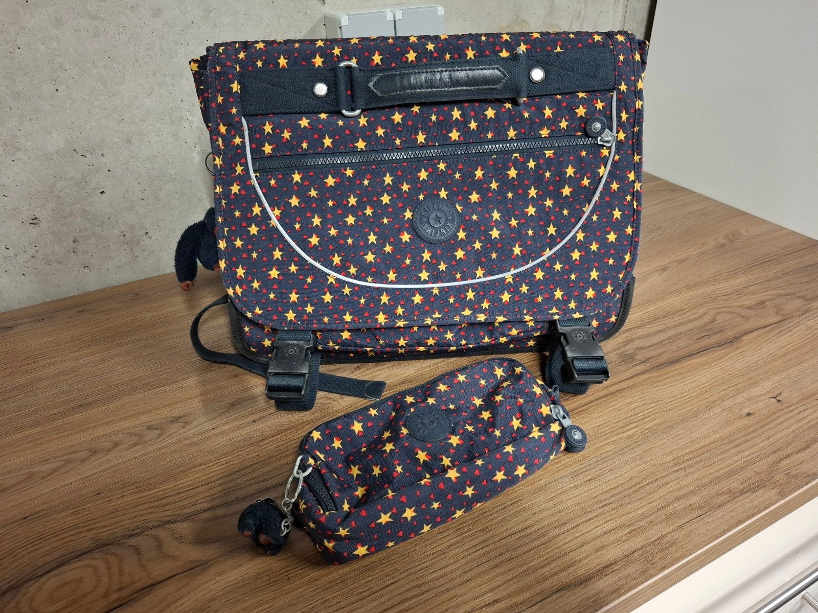 Boekentas Kipling preppy + pennenzak, Handtassen en Accessoires, Tassen | Schooltassen, Ophalen of Verzenden