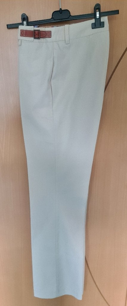 Beige broek 'Tommy Hilfiger' - Maat 8 (36), Beige, Nieuw, Ophalen of Verzenden, Maat 36 (S)