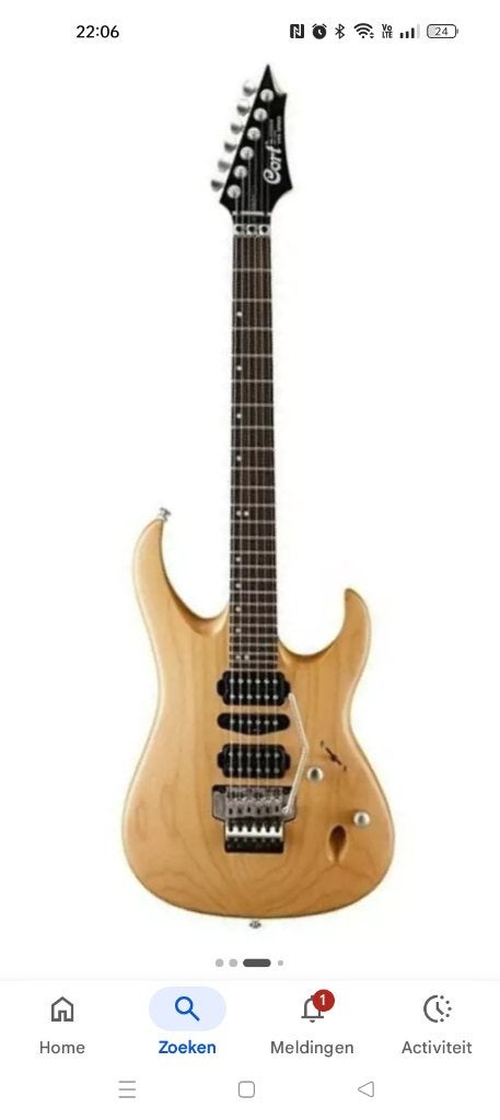 Cory Viva Gold 2 elektrische gitaar, Musique & Instruments, Enlèvement, Comme neuf, Solid body, Autres marques