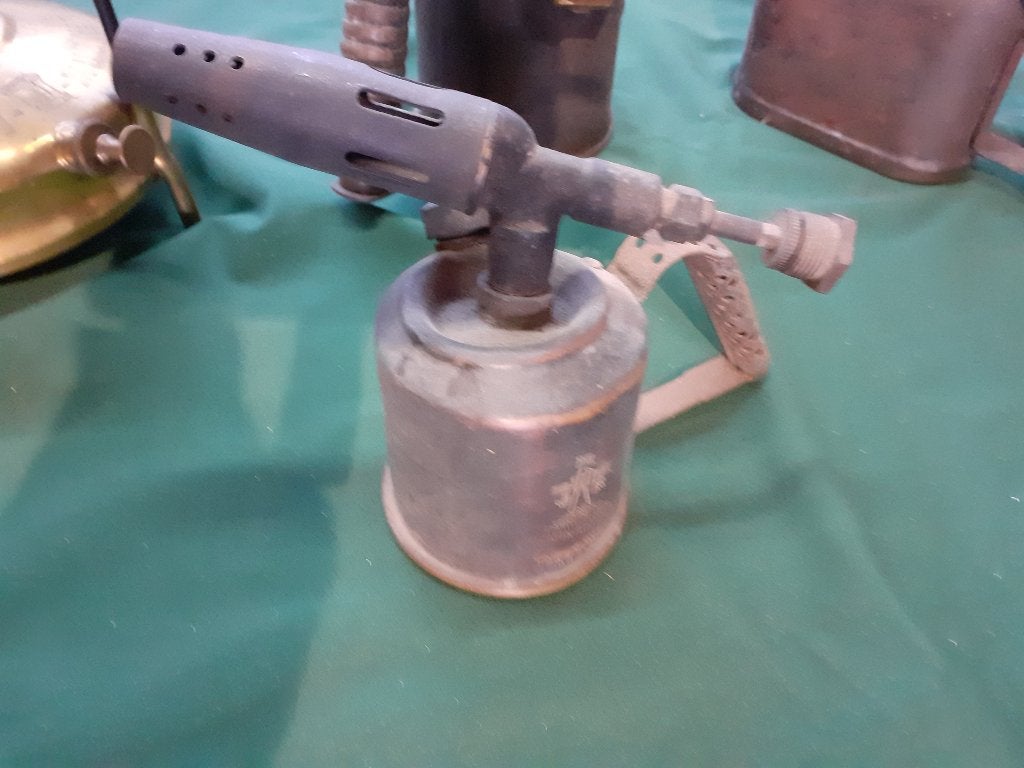 koperen benzinebrander nr 1, Antiek en Kunst, Ophalen