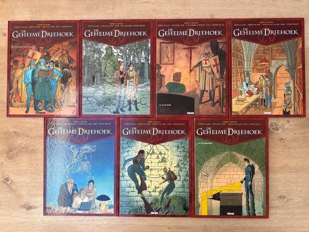 De Geheime Driehoek 1 t e m 7  HC, Boeken, Verzenden, Gelezen