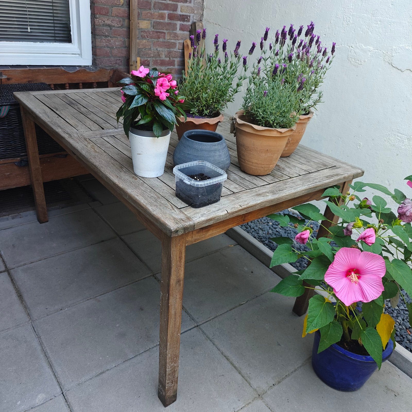 tuintafel teak 150x90cm Geleen Nederland, Ophalen, Teakhout