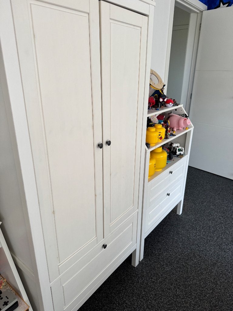 Ikea SUNDVIK  🔵 kledingkast & Commode/ladekast 🔵, Ophalen, Gebruikt, Wit, Opbergmeubel