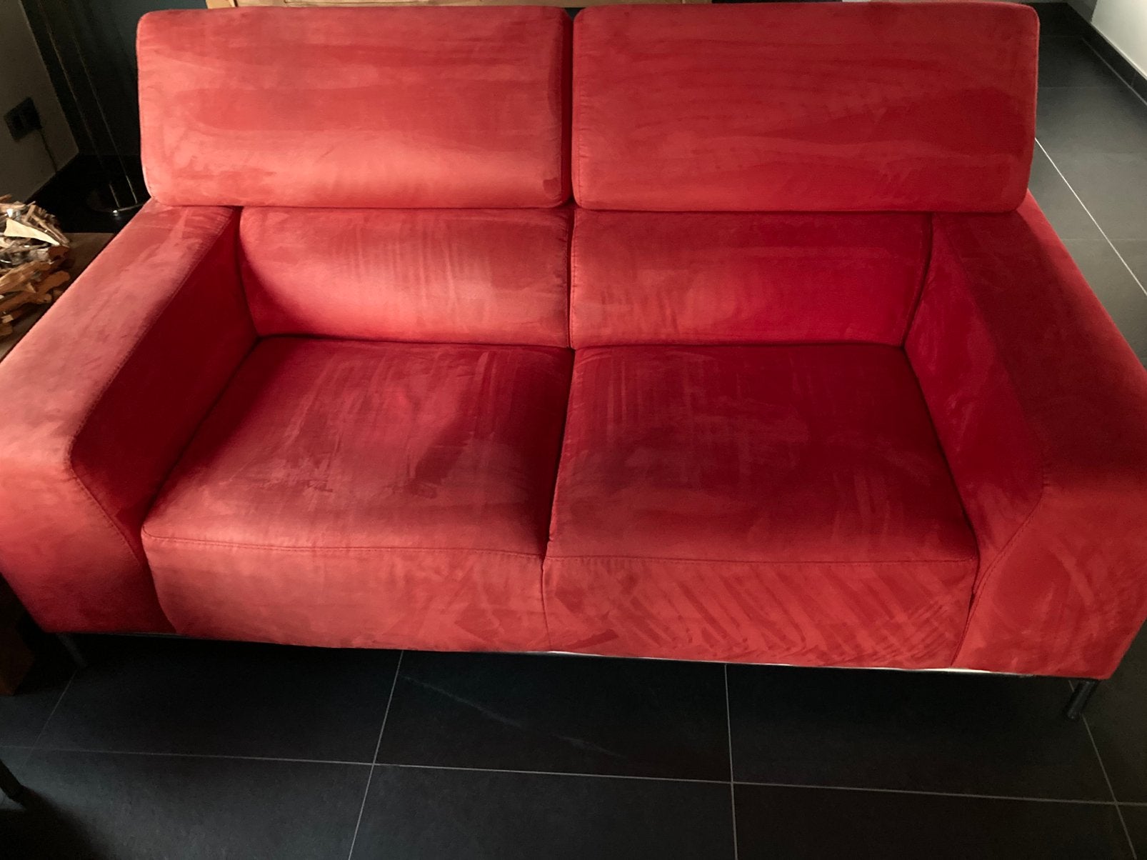 Siège 2 places en velours, 75 à 100 cm, Enlèvement, Utilisé, Deux personnes