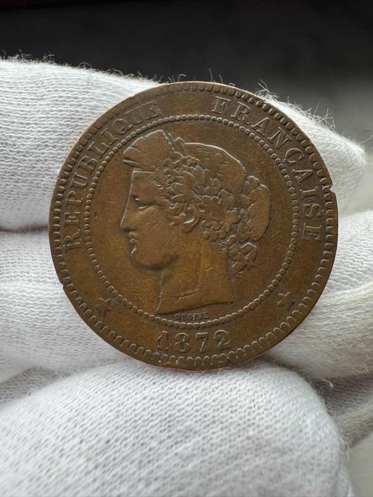 Frankrijk - 10 centimes 1872A, Ophalen of Verzenden, Frankrijk, Losse munt