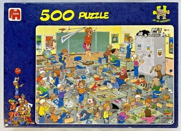 Jan van Haasteren Vang de muis 500 stukjes Jumbo puzzel, Hobby en Vrije tijd, Verzenden, 500 t/m 1500 stukjes, Zo goed als nieuw