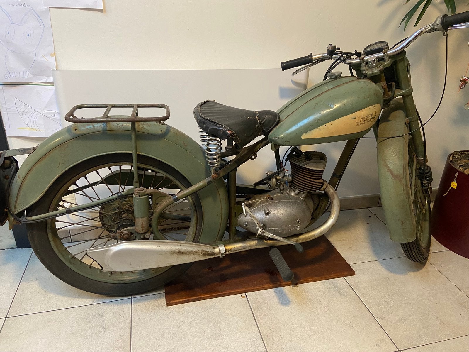 BSA Bantam D1 1953 125cc originele staat, Motoren, Gebruikt, Particulier, 11 kW of minder, Handgeschakeld