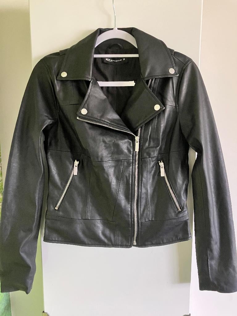 Zacht zwart lederen jasje Expresso maat 36 Nieuw, Kleding | Dames, Jassen | Zomer, Expresso, Zwart, Nieuw, Ophalen of Verzenden