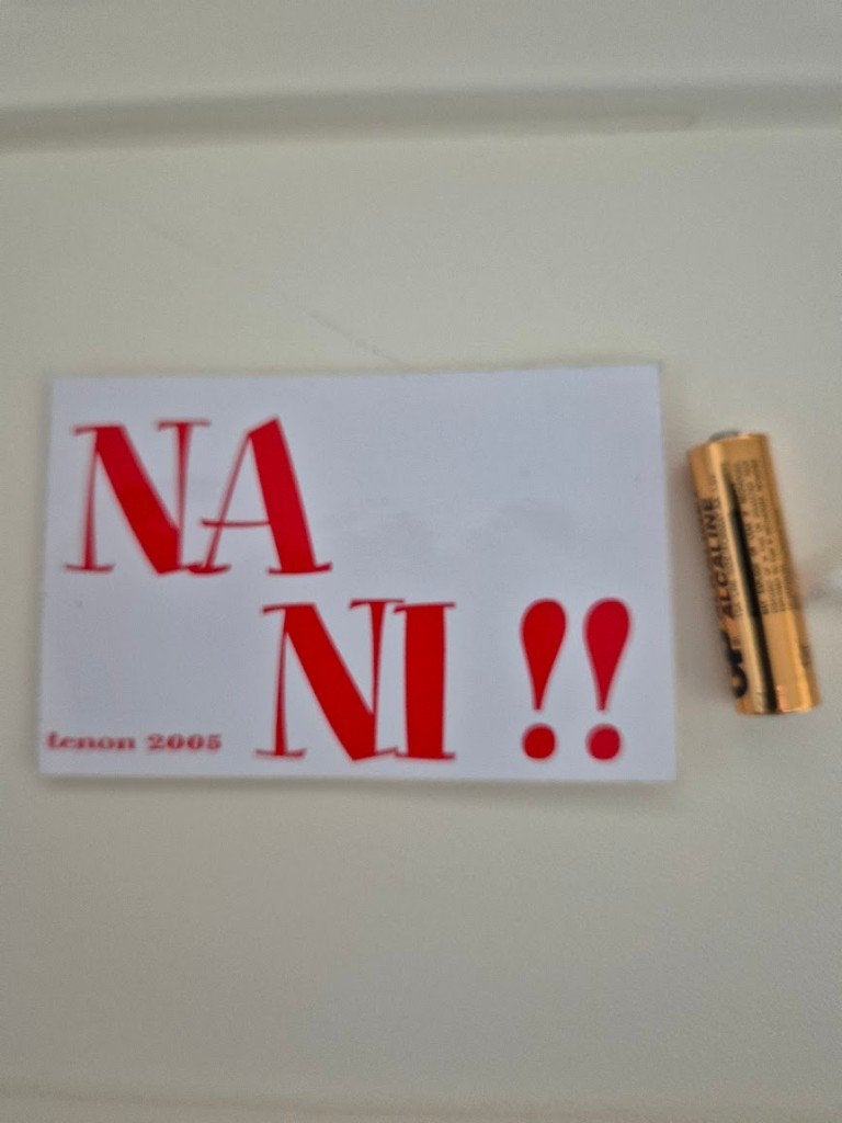 Carnaval Aalst sticker Tenon Na Ni 2005, Ophalen of Verzenden