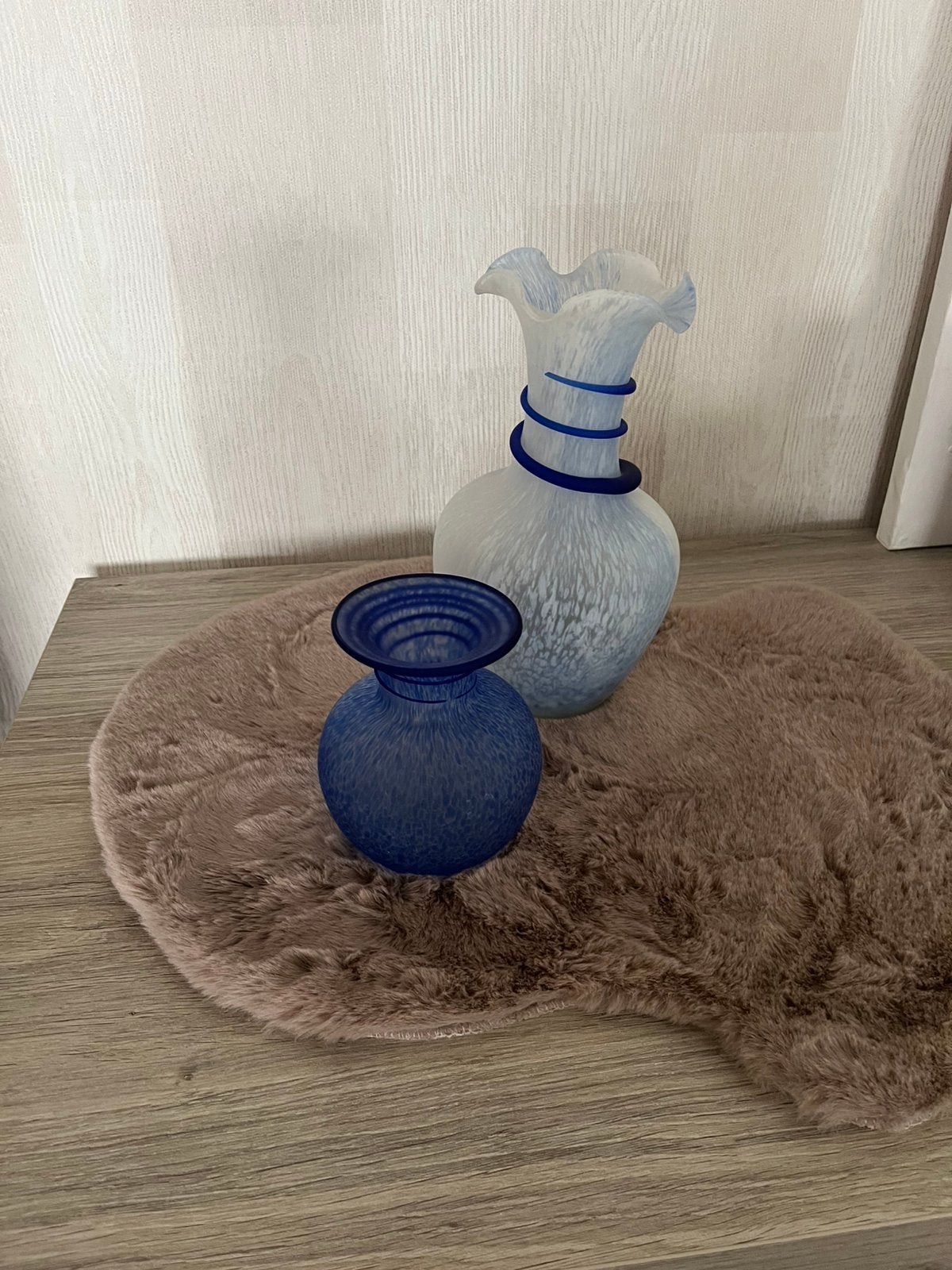 Blauwe vaasjes, Maison & Meubles, Accessoires pour la Maison | Vases, Enlèvement, Comme neuf, Convient pour fleurs séchées, Bleu
