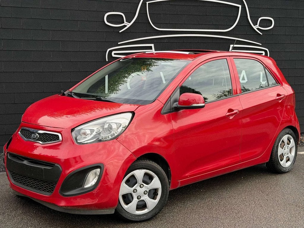 Kia Picanto 1.2i+BOITE AUTO+AIRCO+DEGATS AVANT VOIR PHOTOS, Rouge, Euro 5, Achat, Entreprise