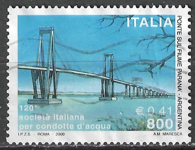 Italie 2000 - Yvert 2438 - Pont Manuel Belgrano (ST), Envoi, Affranchi