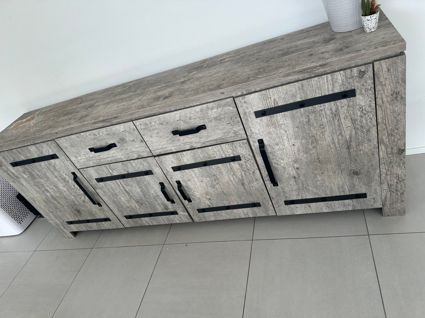 Set : dressoir + vitrinekast + tafel + salontafel, Ophalen, Gebruikt