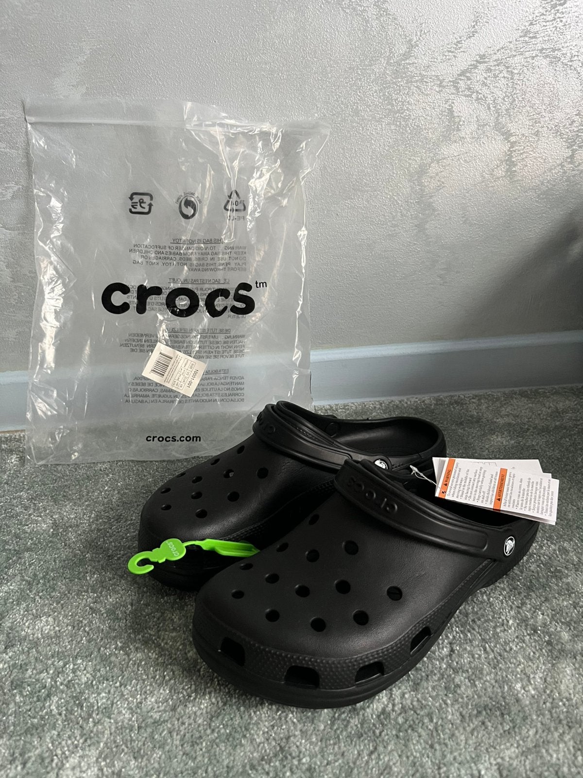 Crocs maat 45, Kleding | Heren, Slippers, Zwart, Nieuw, Ophalen of Verzenden