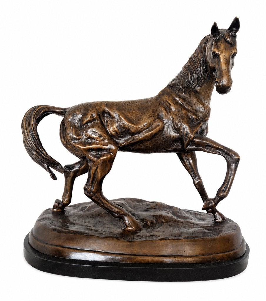 Bronzen paard Pj Mene, Ophalen, Brons
