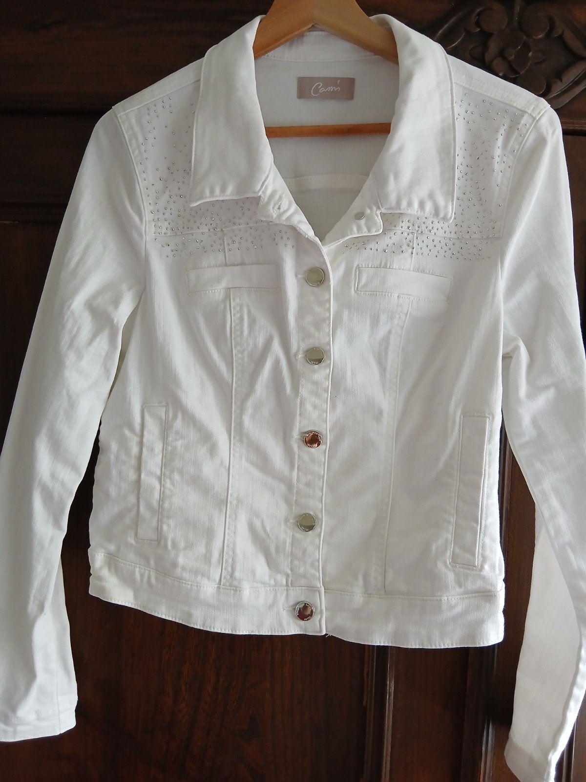 gilet en jean pour femme, Vêtements | Femmes, Taille 38/40 (M), Enlèvement ou Envoi, Comme neuf, Blanc