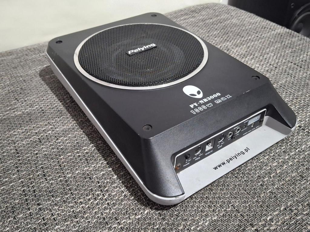 Actieve Underseat Subwoofer - 1000W Max, Auto diversen, Autospeakers, Zo goed als nieuw, Ophalen
