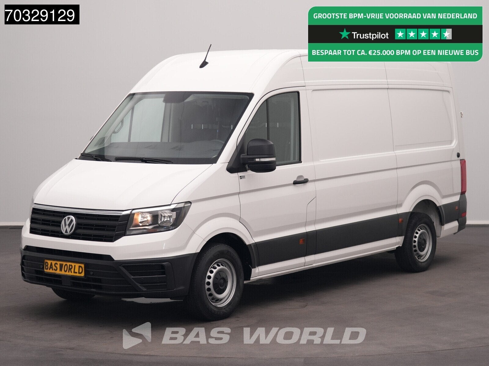 Volkswagen Crafter 140pk Automaat L3H3 Airco Cruise Parkeers, Auto's, Bestelwagens en Lichte vracht, Automaat, Stof, Gebruikt
