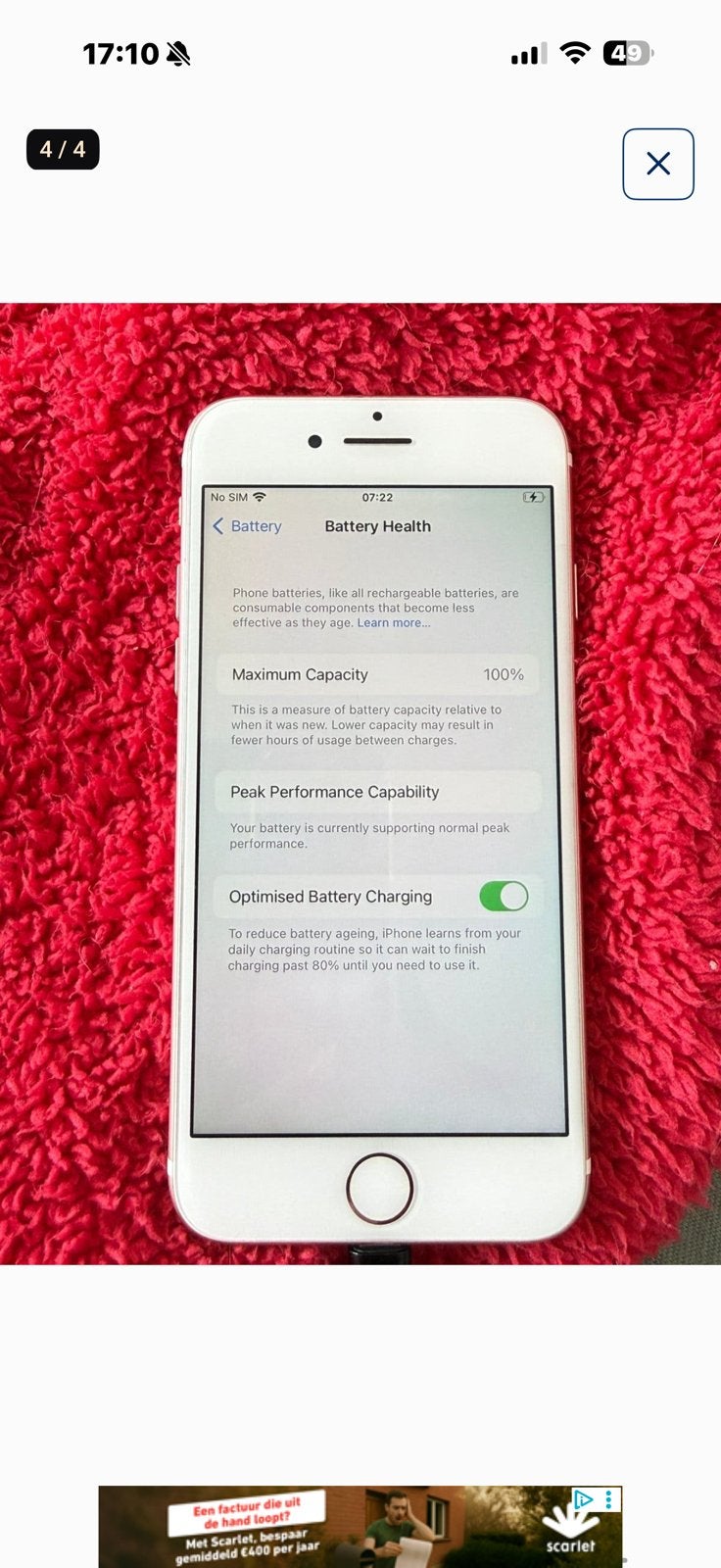 iphone 7 128 gb, Ophalen, IPhone 7, 128 GB, Gebruikt