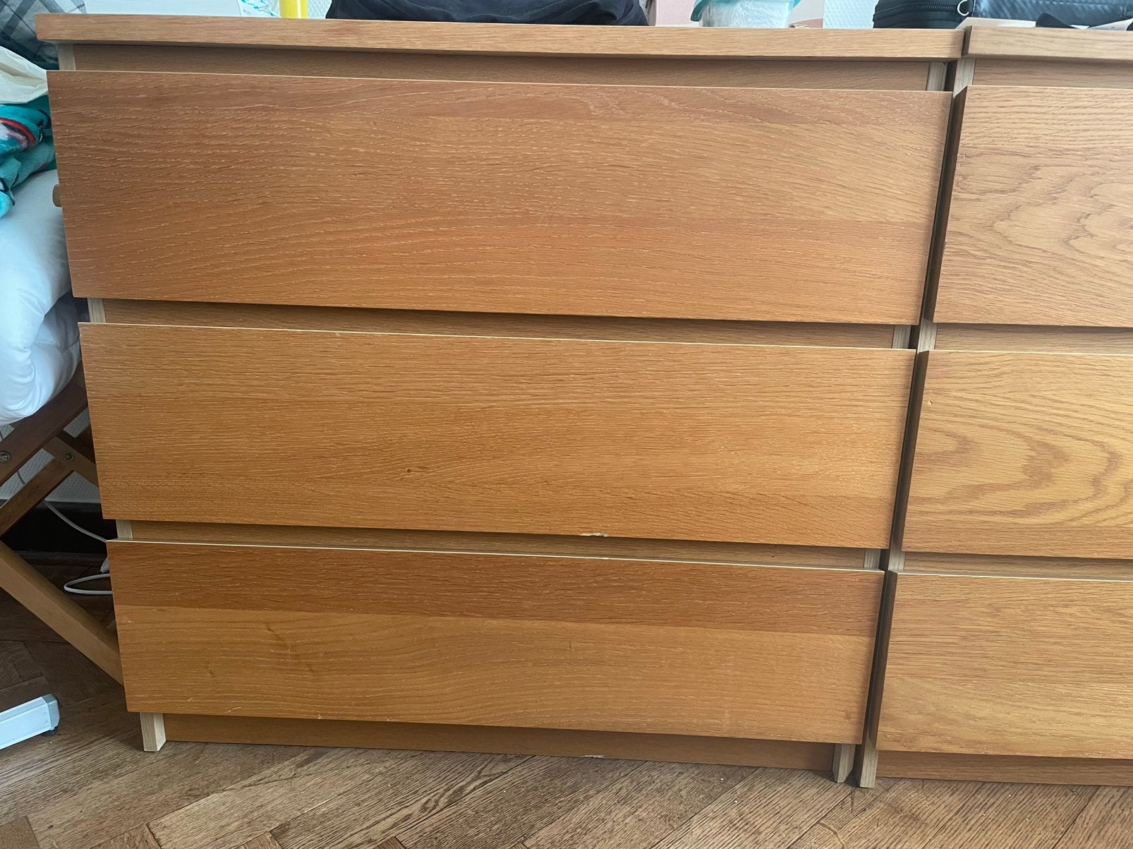 Commodes Ikea Malm 3 tiroirs (x3), 25 à 50 cm, Enlèvement, Utilisé, 50 à 100 cm