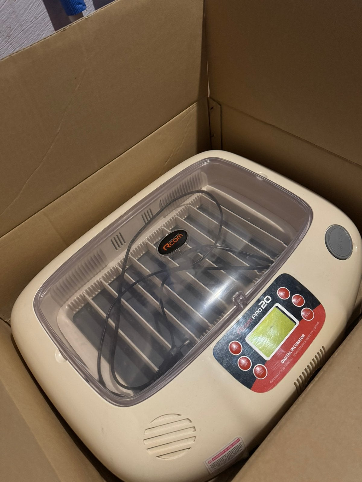 Broedmachine rcom 20 pro, Dieren en Toebehoren, Pluimvee | Toebehoren, Ophalen of Verzenden, Zo goed als nieuw, Broedmachine